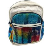 Mochila Mediana de Cáñamo Tiedye Sin Estampado