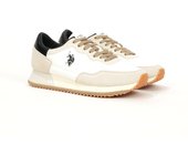 U.S Polo Assn Zapatillas US Polo - Sneaker CLEEF 006 Blanco Beige Marino con Cordones
