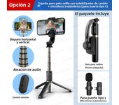 2024 NEW Handheld Mobile Phone Holder Video Gimbal Stabilizer Selfie Stick Foldable Tripod Live Stand for IPhone Samsung Xiaomi
