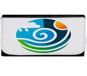 MERCHANDMANIA BILLETERA BILLETERO logo profesional meteorologia clima climatico mujer señora negro monedero