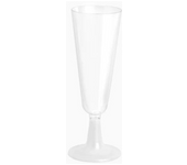 Start Electric | Copa cava plástico transparente 150cc con pie ideal para un brindis en eventos 100% reciclables y reutilizables | Marca Maxi Products