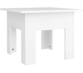 vidaXL Mesa de centro madera contrachapada 55x55x42 cm Blanco, Negro, Roble Sonoma Mesita de Salón o Comedor o Auxiliar Mesa de Café Meuble Salón