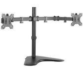 Cromad Soporte de Mesa para 2 Monitores con Brazos Articulados Giratorio E Inclinable