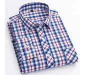 Men's Fashion Striped Long-sleeved Dress Shirts Korean New Brand Model Slim Youth Color Shirt Casual Plaid Campus Man Clothes