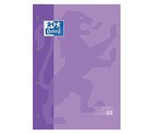 Oxford, Hojas cuadriculadas A4 Recambio, 80 Hojas, CuadrÃ­cula 5X5. Banda Color Malva