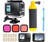 Accessories Kit for Gopro Hero 12 11/Hero 10 9 Black Waterproof Protective Case Underwater Floating Handgrip Screen Protector