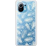 Funda compatible con Xiaomi Mi 11 - Patron plumas blancas