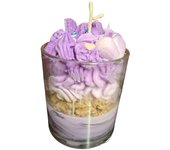 Vela Artesanal Aromática de Cera de Soja natural Tarta de Mora, Nata, Arándanos, Frutos del Bosque -CASA VELAS