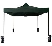 Rebecca muebles Gazebo verde plegable carpa con pesos Metal poliéster 3x3