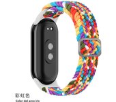 Braided Strap for Xiaomi Mi Band 8 Elastic Nylon Solo Loop Adjustable Watchbands Replacement correa bracelet for Miband 8 NFC