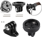 Bicycle Computer Holder Base Bike Camera Mount Holder Bracket Adapter Aluminum Alloy Bicycle Camera Light Mount for Garmin Gopro