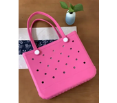 【COIULNI&KLUVM】Large Boggs Beach Bag Summer EVA Beach Basket WomenTote Bag Holes Waterproof Handbag Pouch Shopping Shoulder Bag