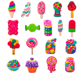 18pcs PVC Cute Colorful Candy Shoe Charms ice cream Shoe Decorations Accessories Clog Pin for Women Girls