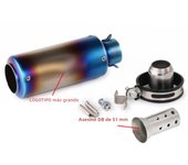 51mm/60mm Motorcycle exhaust with DB killer Motorcycle Exhaust Pipe Muffler Carbon Fiber GP-project Exhaust Pipe