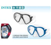 Gafas de buceo para adultos colores surtidos negro o azul INTEX 55977