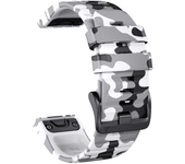 QuickFit 22mm 26mm Sports Camouflage Silicone Strap For Garmin Fenix 6X 7X Pro Band For Fenix 6Pro 5Plus Bracelet Watchband