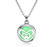 New Cute cat Aroma Diffuser Pendant Stainless Steel Magnetic Aromatherapy Essential Oil Diffuser Perfume Locket Necklace Jewelry