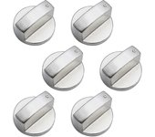 6 Unidades DE CONTROL DE METAL universal Perilla DE LA Estufa de Gas 6mm perillas de Control Universal Perilla DE LA Estufa para Estufa de gas Cocina Horno Hob