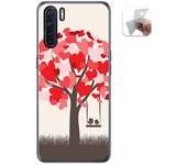 Tumundosmartphone Funda Gel Tpu para Oppo A91 diseño Pajaritos Dibujos
