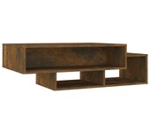 vidaXL Mesa de centro madera contrachapada 105x55x32 cm Blanco, Negro, Roble Sonoma Mesita de Salón o Comedor o Auxiliar Mesa de Café Meuble Salón