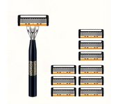Razor Classic 6 Layer Safety Razor for Mens Shaving&Womens Hair Removal Shaving Blades Manual Shaver