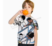 3D Print Messi Football for 2-14 Years Old Summer Boys Scope Toy Story Alien Short Sleeve Children Top Shirts T-shirt for a Boy