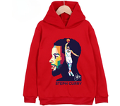 Stephen Curry Avatar Printed Children's Sports Hooded Hoodie Plus Velvet Sweatshirt Basketball Fan Kid Clothing Boys and Girls