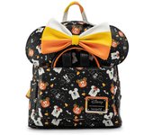 Loungefly Disney Mickey e minnie Mochila assustadora de Halloween + conjunto de bandolete 27cm