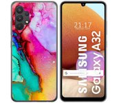 Tumundosmartphone Funda Gel Tpu para Samsung Galaxy A32 4G diseño Mármol 15 Dibujos