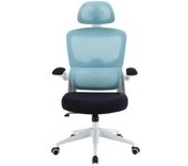 Silla Gaming Woxter Ergo Azul | Ergonómica, Soporte Cervical, Reposabrazos Abatibles