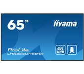 iiyama LH6565UHSB-B1 pantalla de señalización Diseño de quiosco 163,8 cm (64.5") LED Wifi 800 cd / m² 4K Ultra HD Negro Procesador incorporado Android 11 24/7