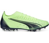 Botas de Futbol Puma Ultra Match Mg para hombre en color verde