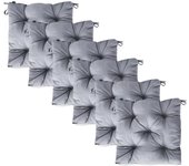 MORE FREE-Cojines para Silla，Cojin de Asiento Decorativo Funda de Poliéster y Relleno de Fibra Hueca 45x45x5cm,Ideal para Comedor, Terraza, Salón y Restaurante
