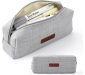 Canvas Pencil Case Student Pouch Coin Cosmetic Bag Office Stationery Organizer For Teen Girl Boy School Supplies