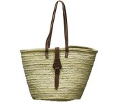 Bolso Mimbre con Asa y Hebilla de Cuero - Ideal para el Día a Día