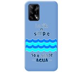 Funda Silicona Líquida Azul para Oppo A74 4G diseño Agua Dibujos