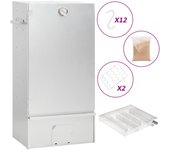 vidaXL Horno Ahumador de BBQ con Generador Humo Frío Parrilla Acero Galvanizado Dimensiones 44.5x29x83 cm (21x21x4.5 cm),  44.5x29x83 cm (27x27x4.5 cm),  44.5x29x110 cm (27x27x4.5 cm) y mas