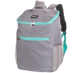mochila térmico portátil, mochila nevera para playa, viajes, barbacoa, bebida, con cremallera, color gris,cm,fespu