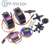 SG90 MG90S MG995 MG996R Servo Metalen Versnelling Voor Model Helikopter Boot Voor Arduino Uno Diy Mechanische Arm Mg946r