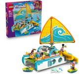 LEGO® Friends Aventura en el Barco de Viaje Kit de Construcción, Juguete, Juego de Interpretación para Niñas y Niños de 8 Años o Más, 4 Minipersonajes y 2 Figuras de Delfines 42664