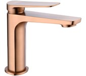 Imex Nápoles BDN047-1ORC grifo monomando de latón para lavabo con acabado en oro rosa cepillado