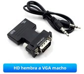 Full HD 1080P HDMI-compatible to VGA Adapter Converter VGA to HDMI Adapter For PC Laptop to HDTV Projector Video Audio Converter