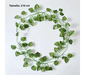 2.1m Artificial Plant Vine Green Ivy Leaf Garland Silk Wall Hanging Vine Home Garden Decoration Wedding Party DIY Garland Leaves