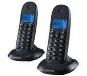 Motorola c1002l telefono inalambrico dect + 1 supletorio - identificador de llamada - manos libres