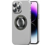 Magnetic for Magsafe Logo Hole Case for iPhone 14 13 12 11 Pro Max Wireless Charging Camera Film Glass Protector Hard Cover