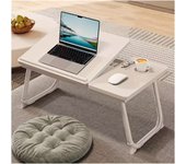 Mesa de Ordenador portátil para Cama y sofá, Soporte para Ordenador portátil, Soporte Vaso Mesa Plegable, portátil, Bandeja de Desayuno Mesa de Cama multifunción
