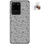 Tumundosmartphone Funda Gel Tpu para Samsung Galaxy S20 Ultra diseño Letras Dibujos
