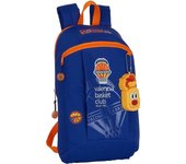 SAFTA - Mini mochila valencia basket - Diseño único con Licencia oficial - Mini Mochila con Tiras ajustables y Acolchas Espalada Espalda Ergonómica - Mini Mochila Alta Durabilidad y Máxima Resistencia