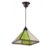 FABRILAMP Colgante Farol Piramide Pistacho 1x27 Regx27 - Estilo Moderno