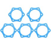5 unids anillo anti-rollo para micrófono de mano antideslizante a prueba de golpes anillo de micrófono